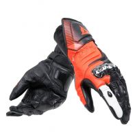 Dainese CARBON 4 LONG sportovní rukavice fluo-červené/bílé/černé vel.M